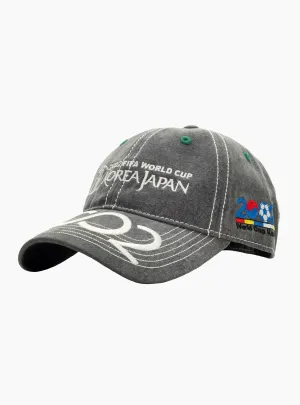2002 6 Panel Hat Washed Black