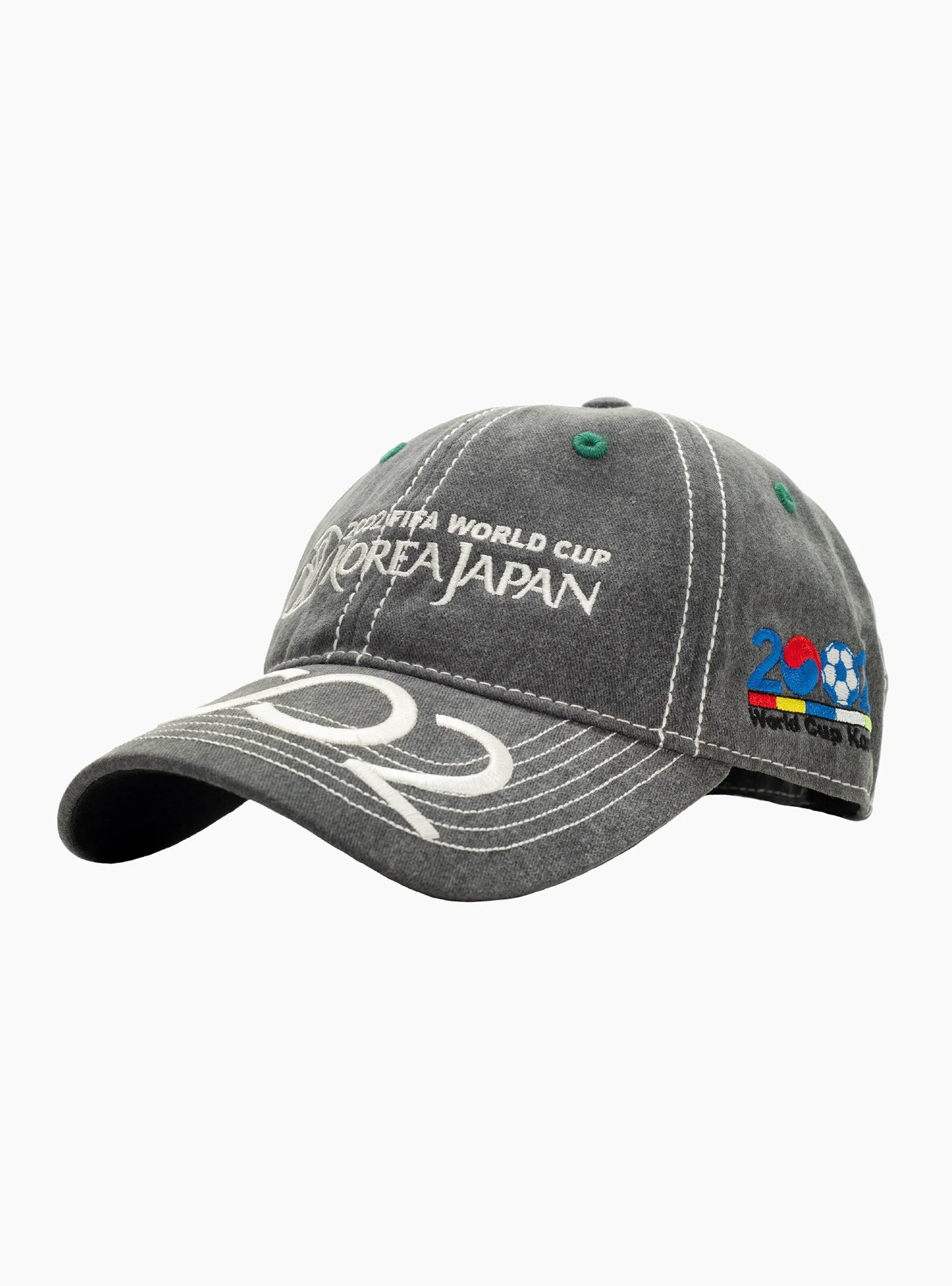 2002 6 Panel Hat Washed Black