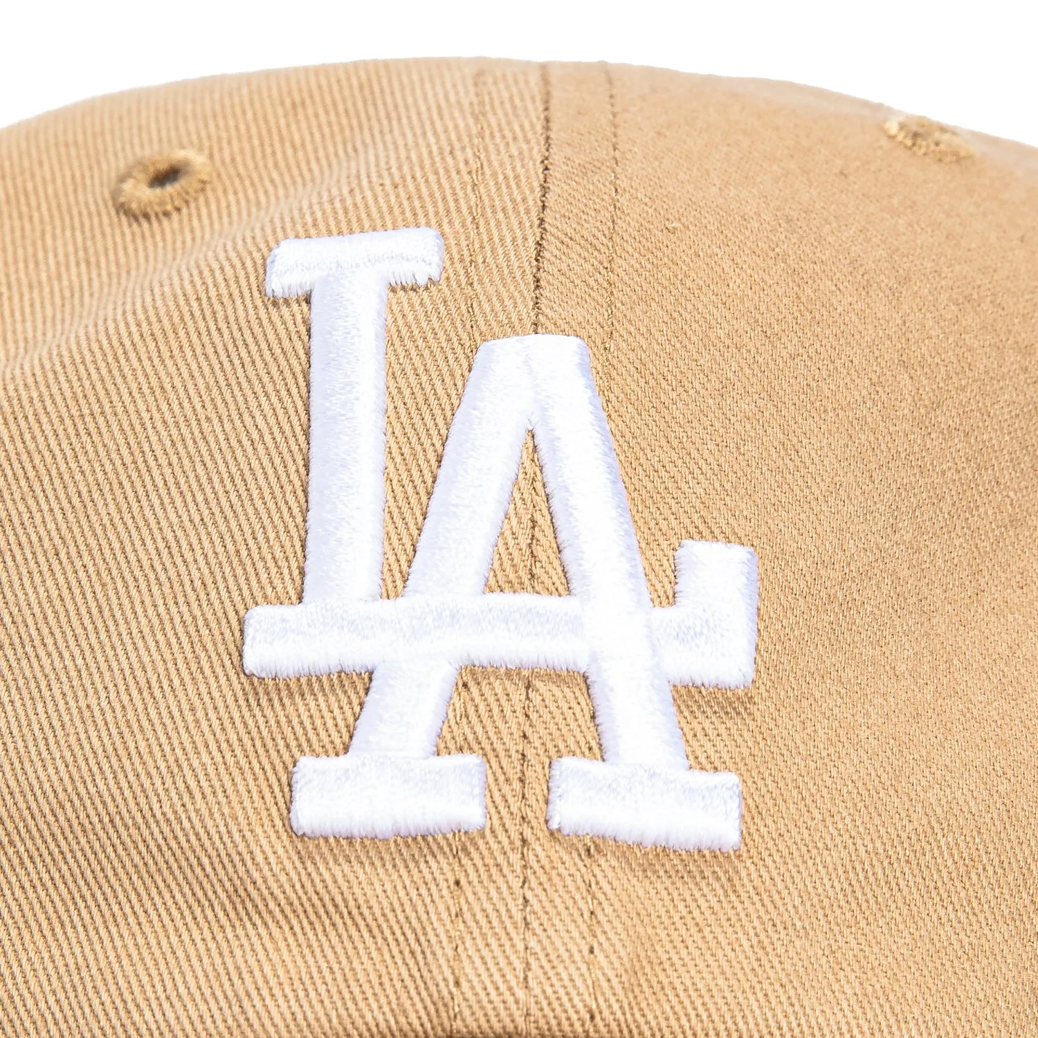 47 Brand Los Angeles Dodgers Adjustable Cleanup Hat - Khaki, White