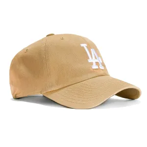 47 Brand Los Angeles Dodgers Adjustable Cleanup Hat - Khaki, White