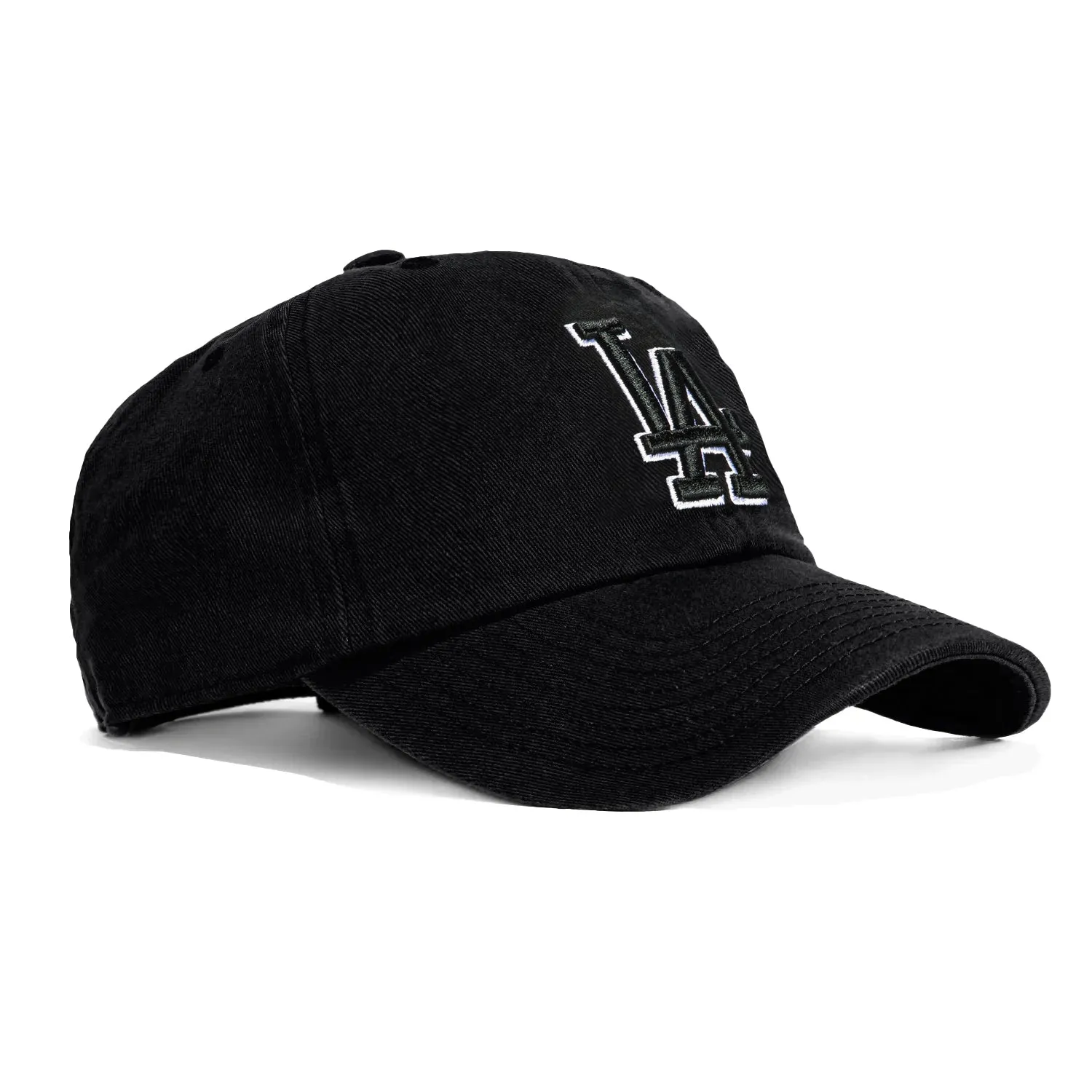 47 Brand Los Angeles Dodgers Cleanup Adjustable Hat - Black, Black, White