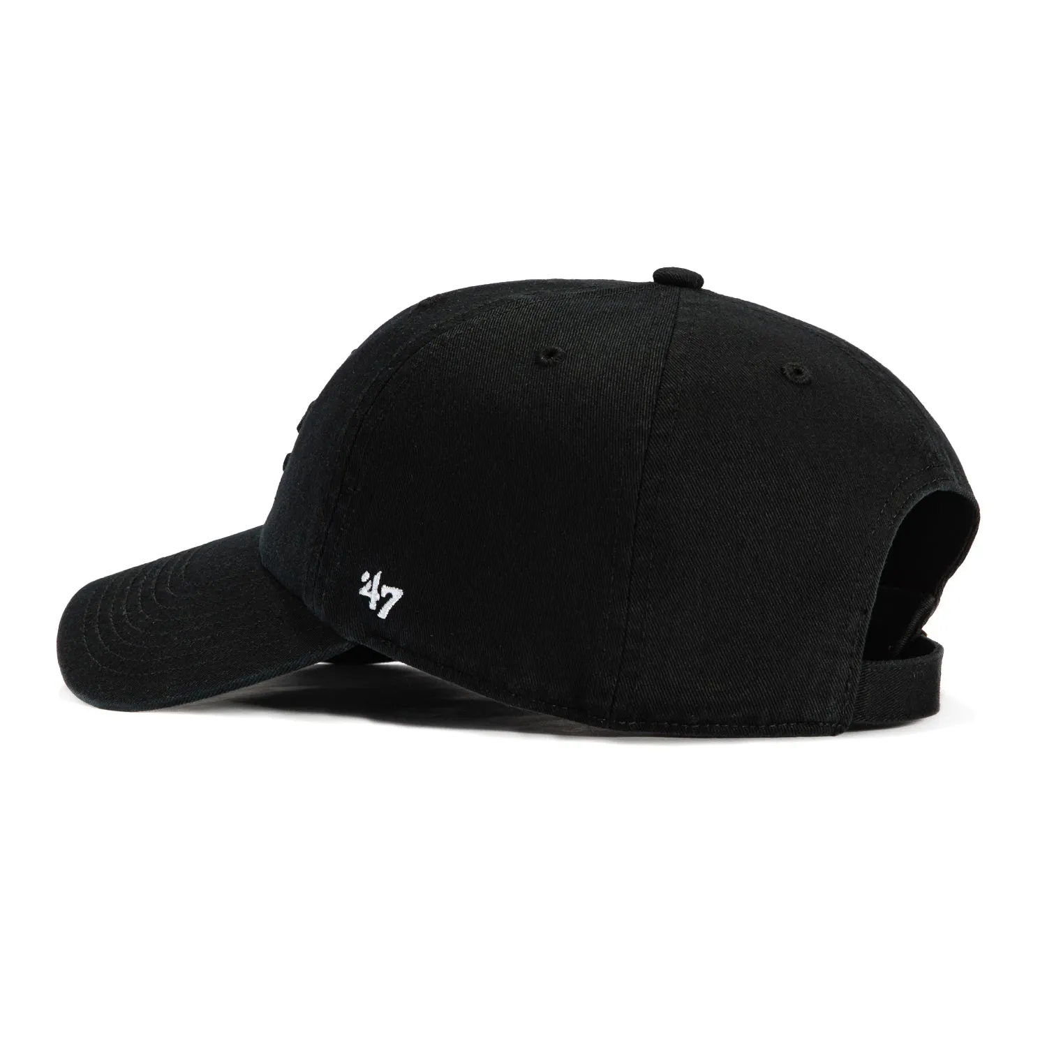 47 Brand Los Angeles Dodgers Cleanup Adjustable Hat - Black, Black, White