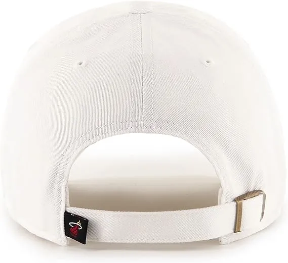 47 Brand Miami Heat Cleanup Adjustable Hat - White