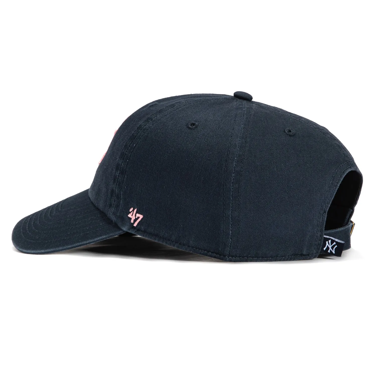47 Brand New York Yankees Adjustable Cleanup Hat - Navy, Pink