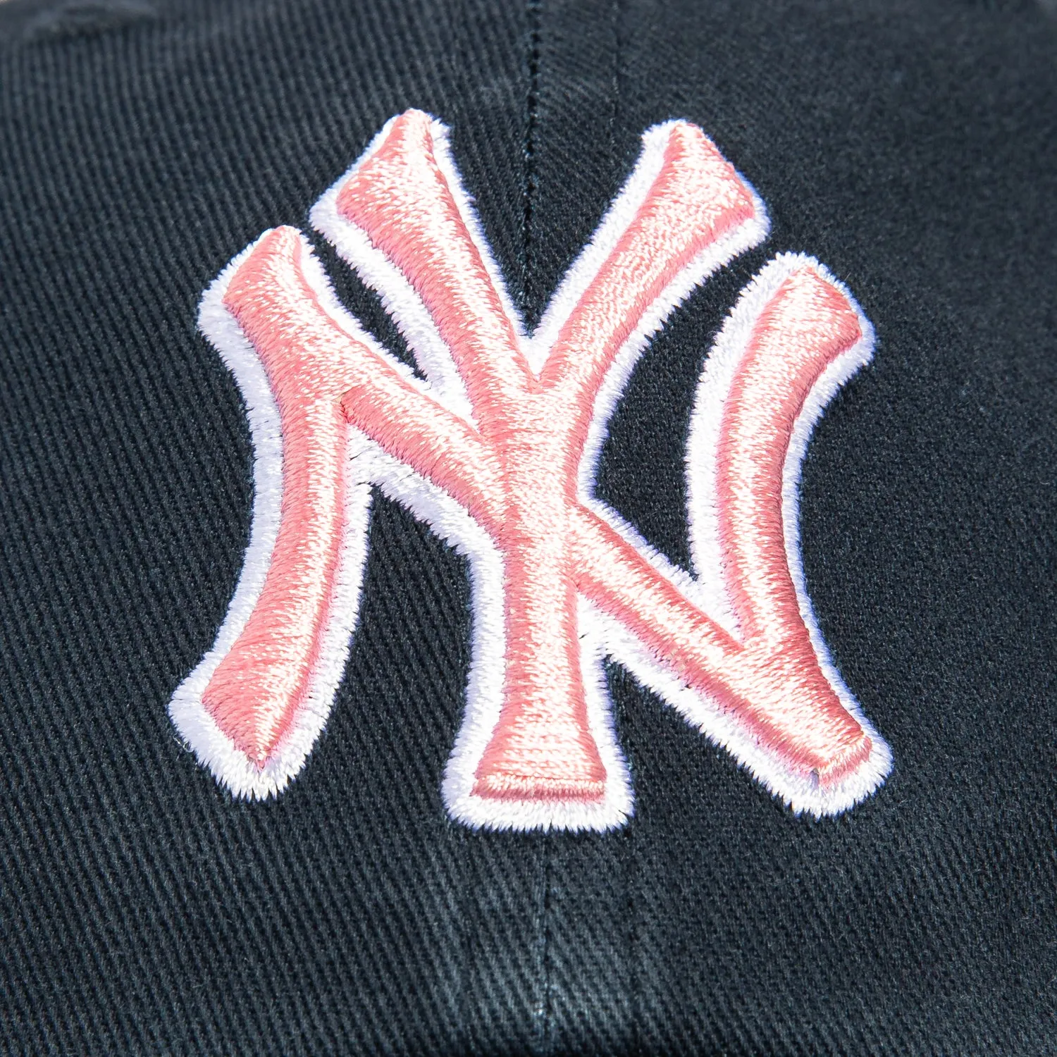 47 Brand New York Yankees Adjustable Cleanup Hat - Navy, Pink