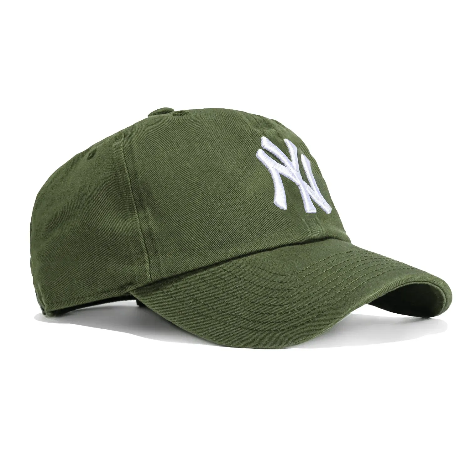 47 Brand New York Yankees Cleanup Adjustable Hat - Moss Green, White