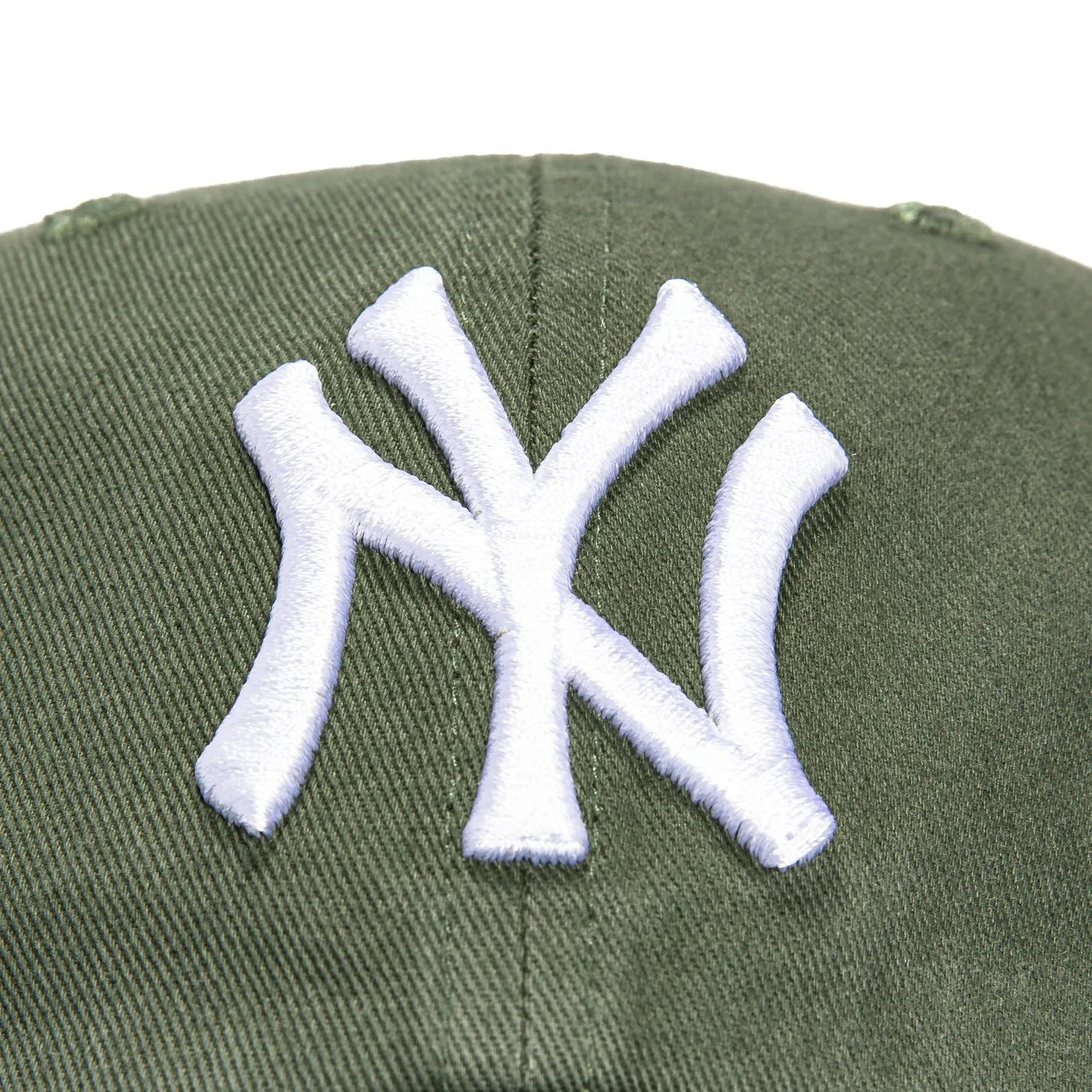 47 Brand New York Yankees Cleanup Adjustable Hat - Moss Green, White