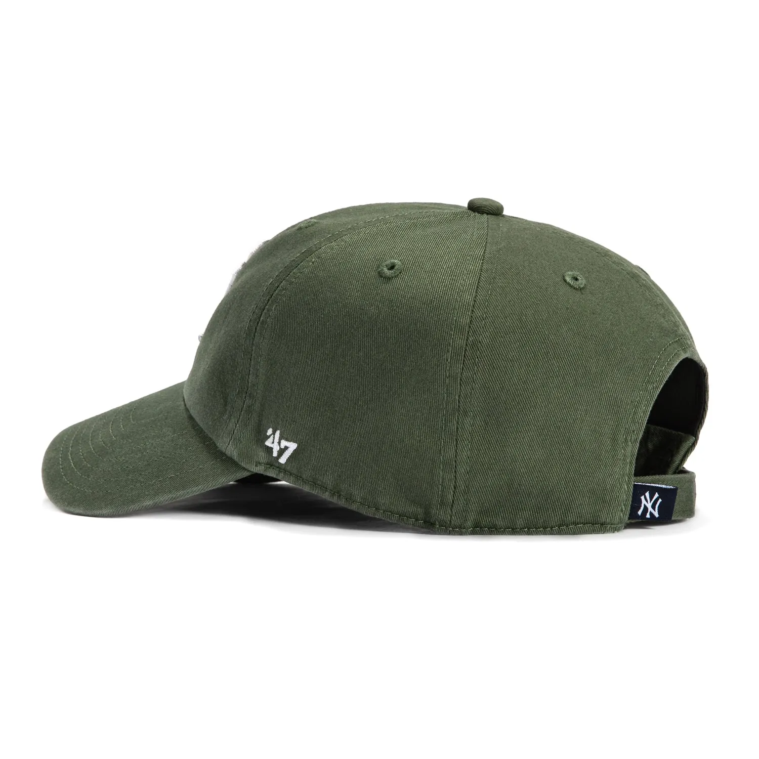 47 Brand New York Yankees Cleanup Adjustable Hat - Moss Green, White