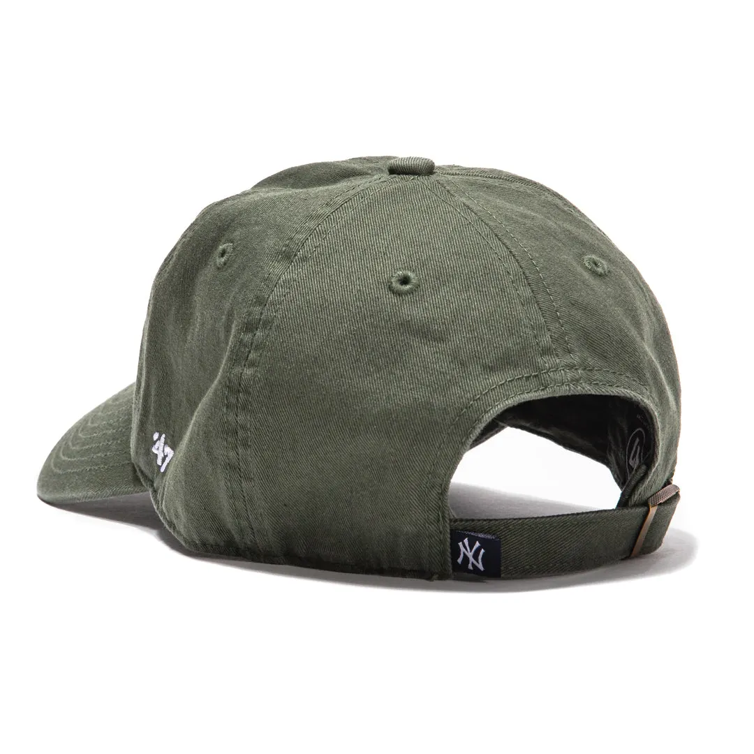 47 Brand New York Yankees Cleanup Adjustable Hat - Olive. White