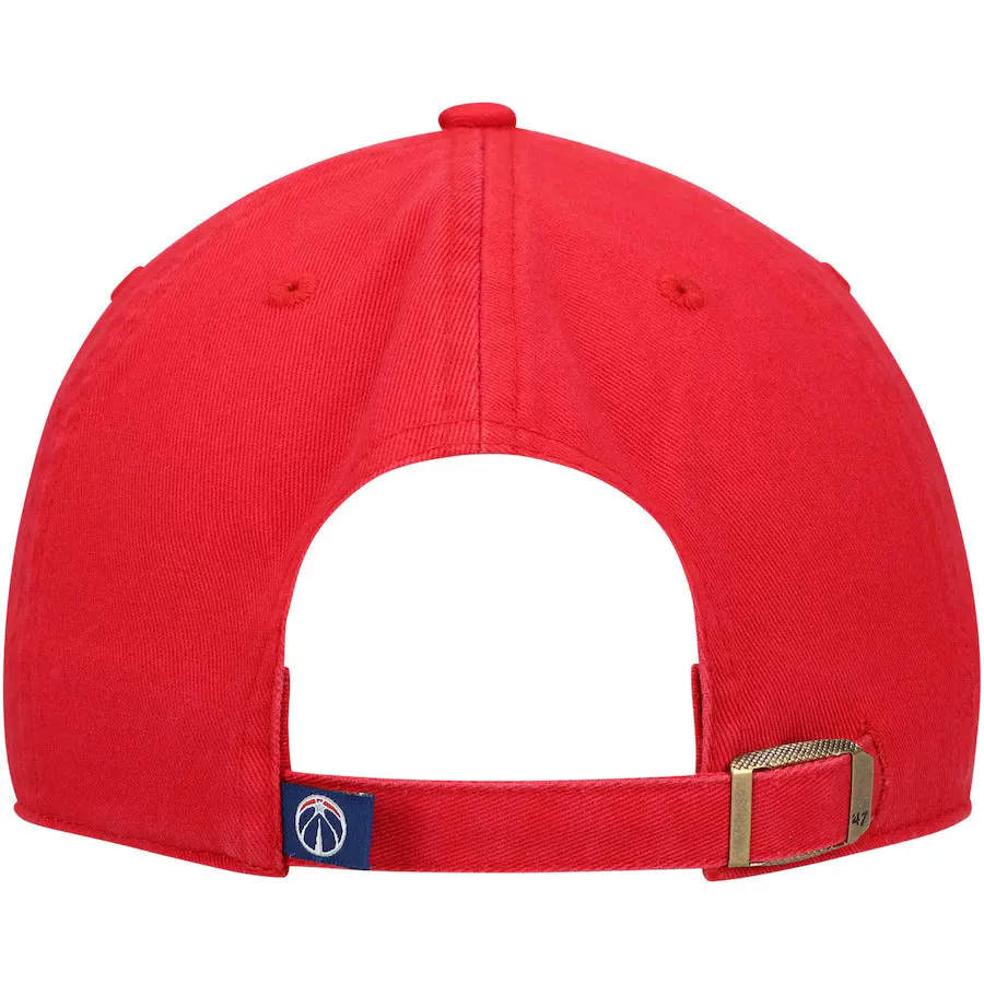 47 Brand Washington Wizards Cleanup Adjustable Hat - Red