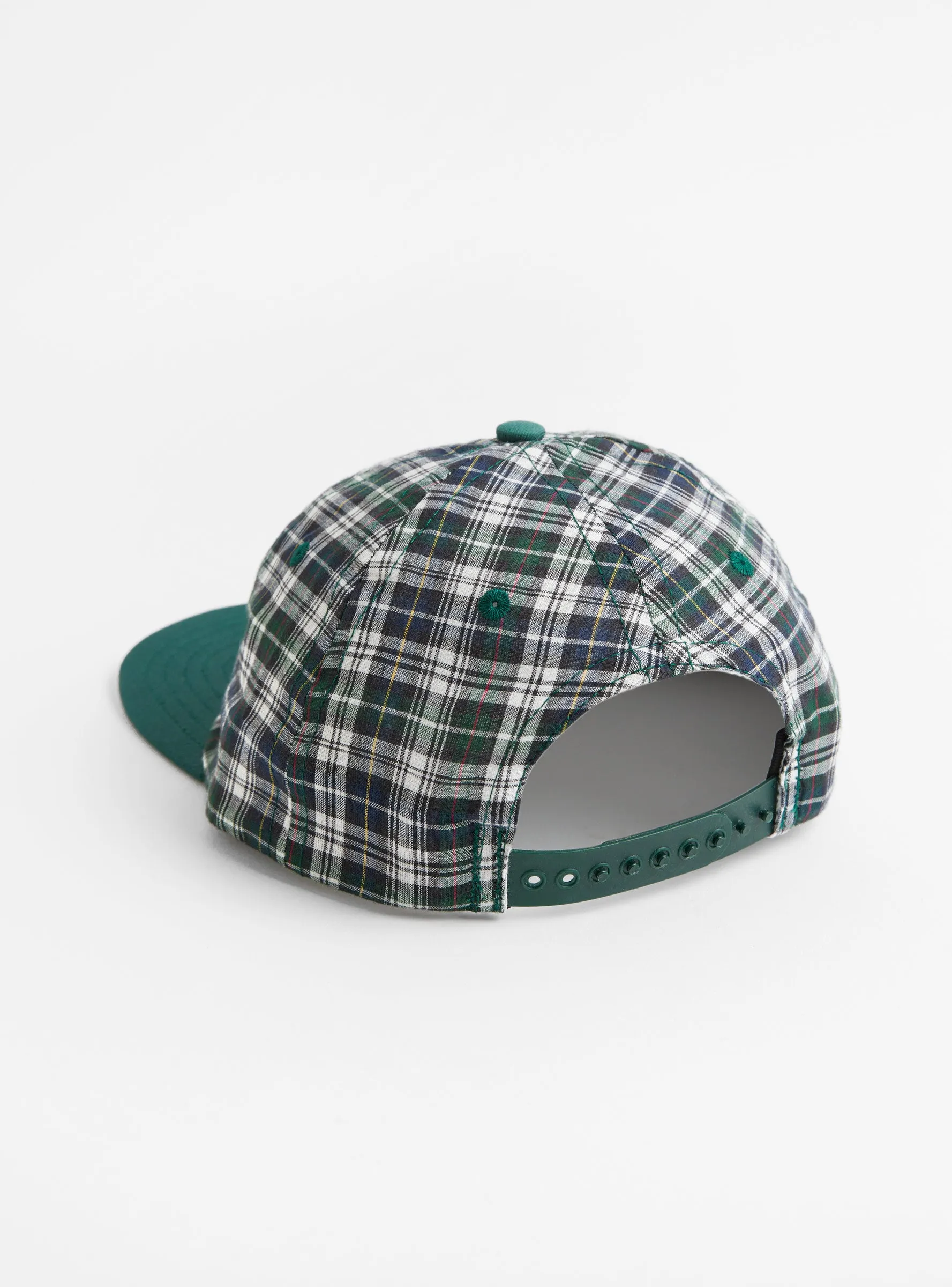 6 Panel Madras Green Check