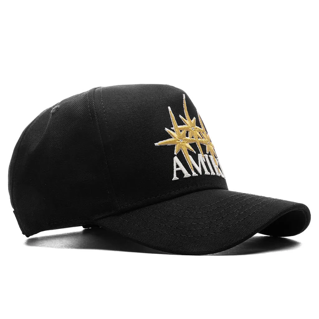Amiri Starburst Canvas Hat - Black