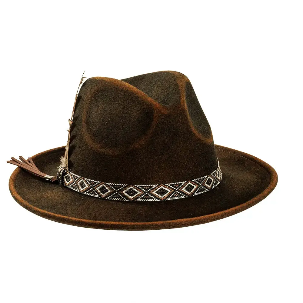 Backroad | Mens Felt Fedora Hat