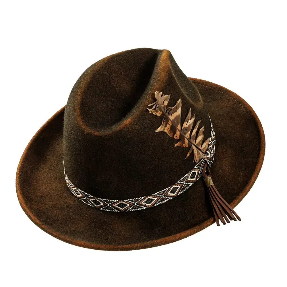 Backroad | Mens Felt Fedora Hat