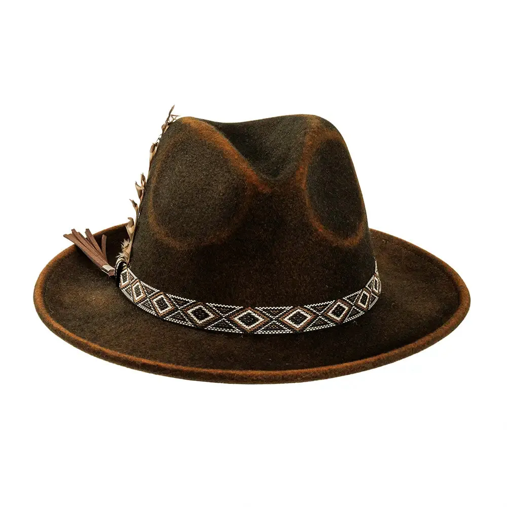 Backroad | Mens Felt Fedora Hat