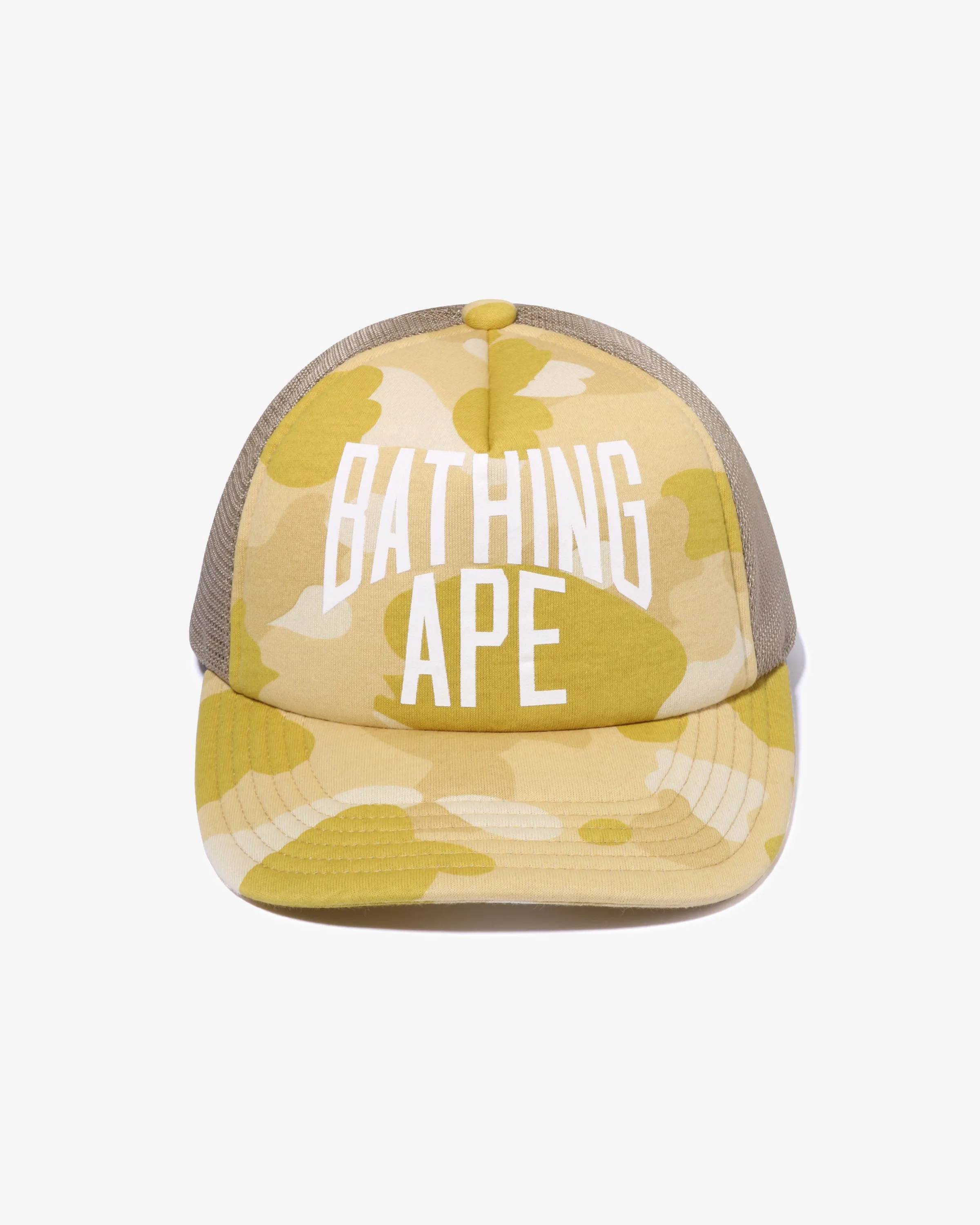 BAPE COLOR CAMO NYC LOGO MESH CAP - YELLOW