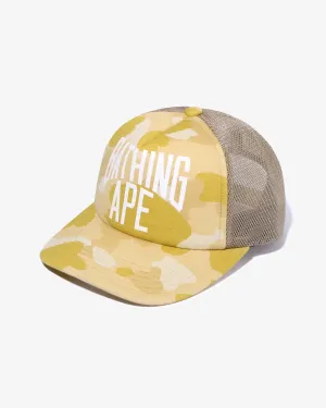 BAPE COLOR CAMO NYC LOGO MESH CAP - YELLOW