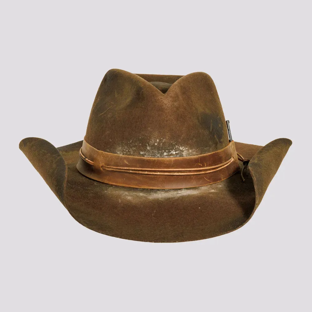 Bronson | Mens Distressed Wool Felt Cowboy Hat