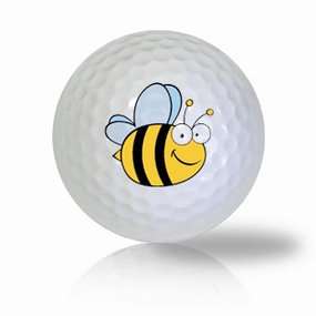 Cartoon Bee Golf Balls