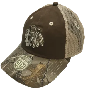 Chicago Blackhawks Ash Camouflage Adjustable Hat By Old Time Hockey