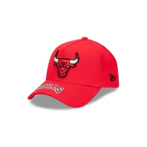 Chicago Bulls Team Visor Wordmark 9FORTY A-Frame Snapback