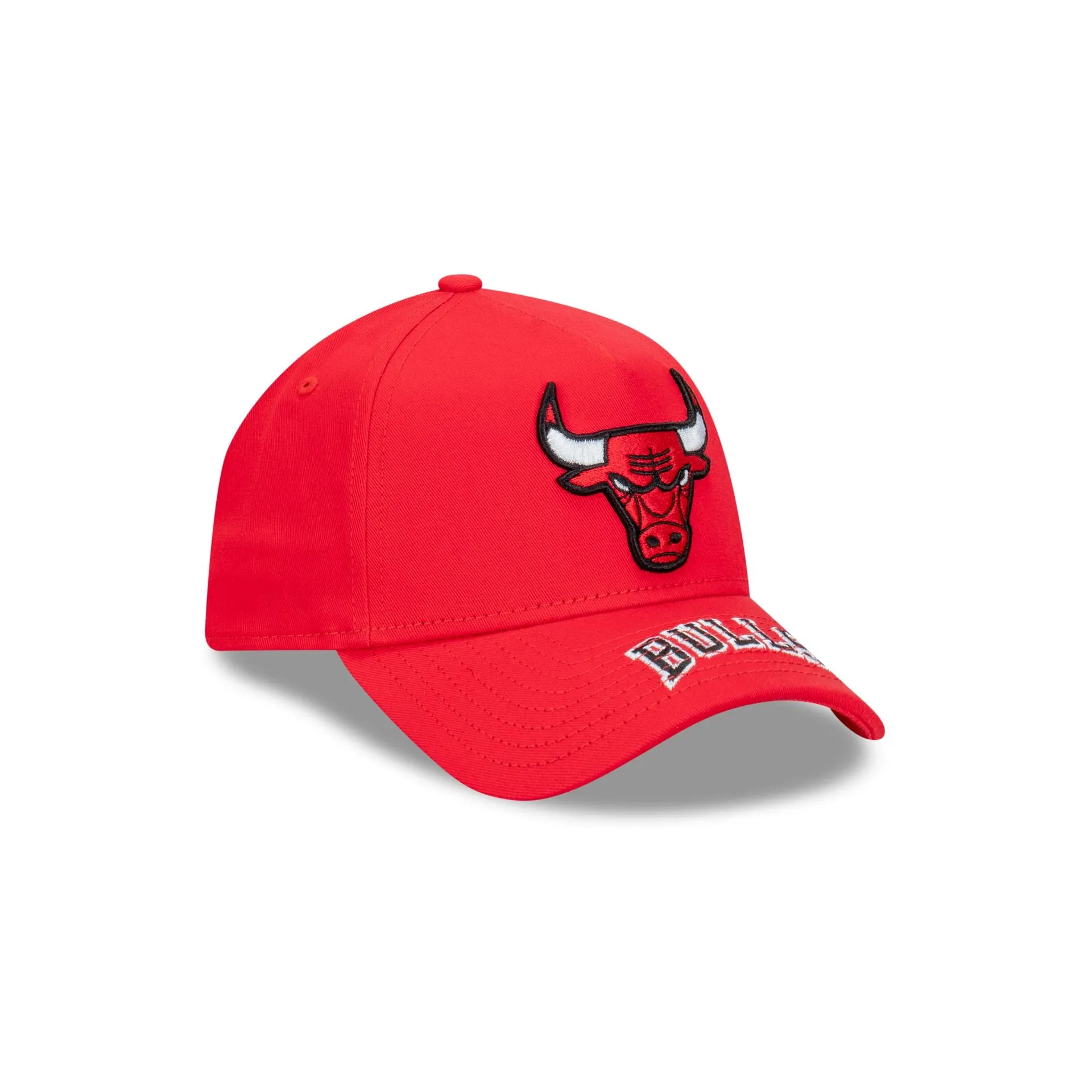 Chicago Bulls Team Visor Wordmark 9FORTY A-Frame Snapback
