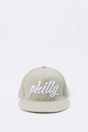 City Embroidered Snapback Hat
