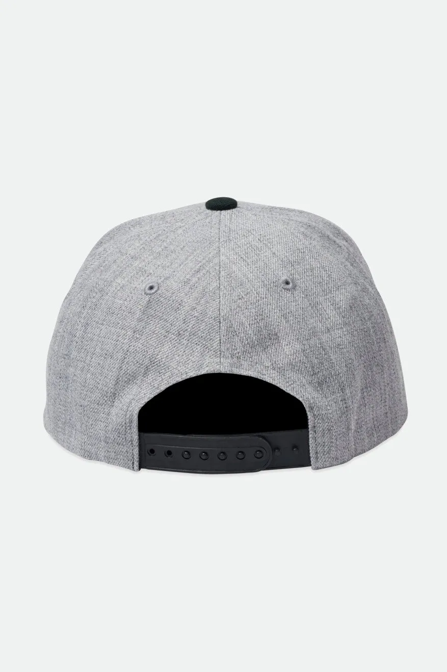Crest Netplus Snapback - Heather Grey/Black
