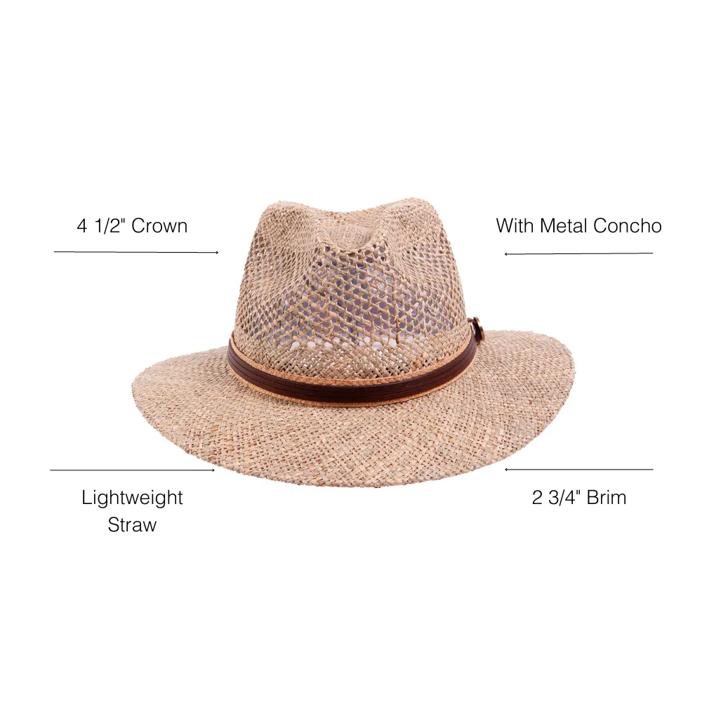 Cubana | Mens Seagrass Straw Sun Hat