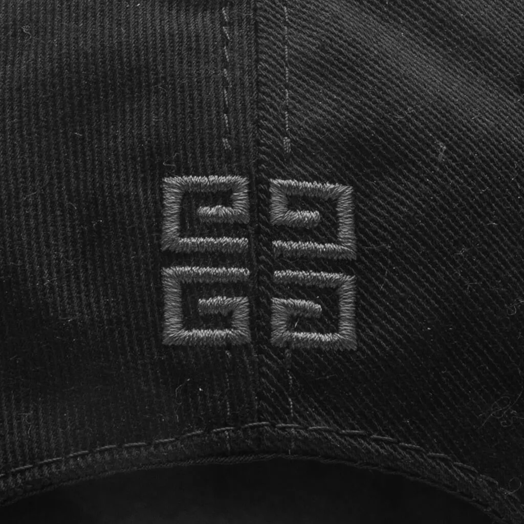 Embroidered Cap - Black