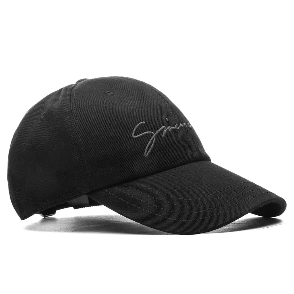 Embroidered Cap - Black