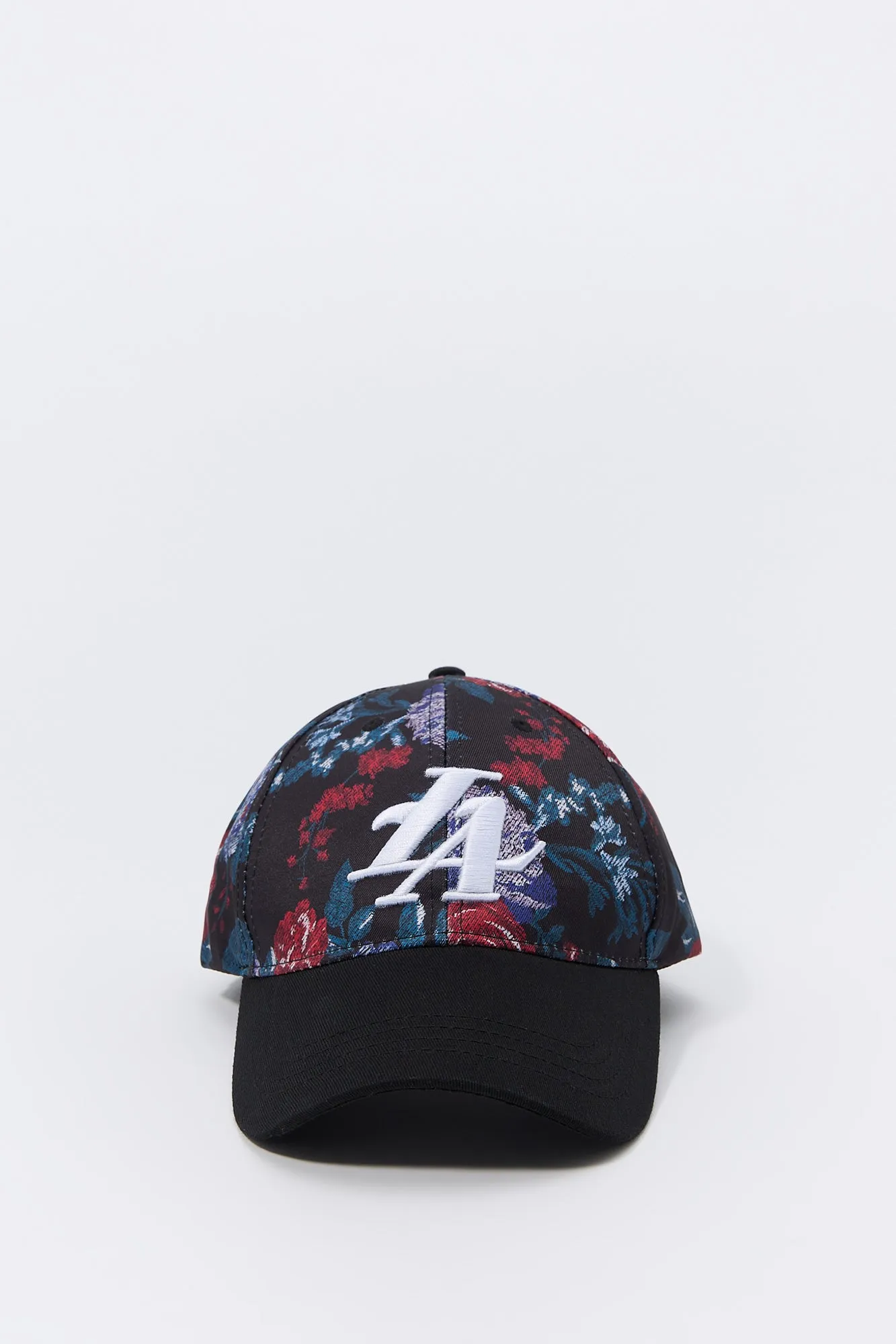 Floral LA Embroidered Baseball Hat