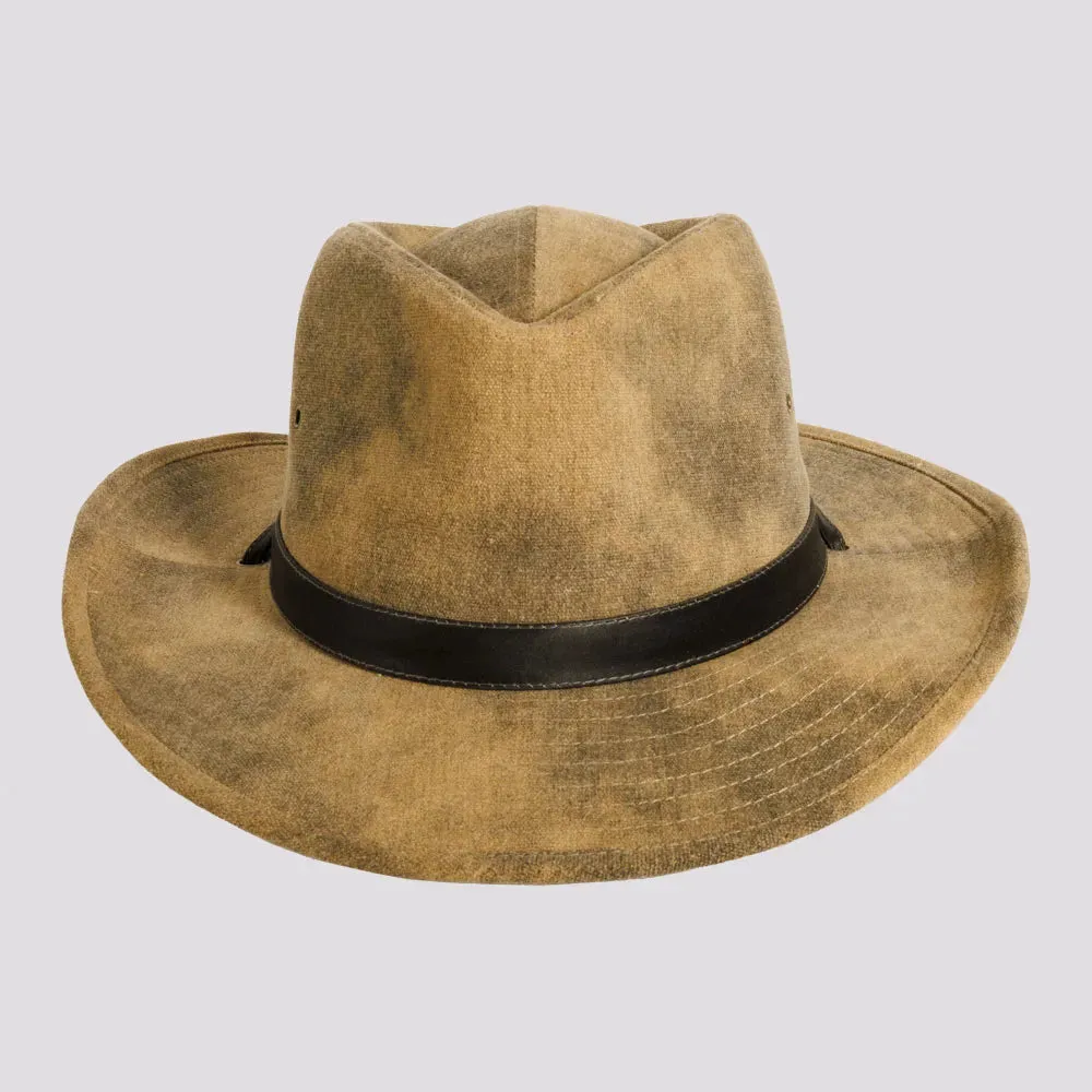 Fuji | Mens Distressed Cotton Outback Hat