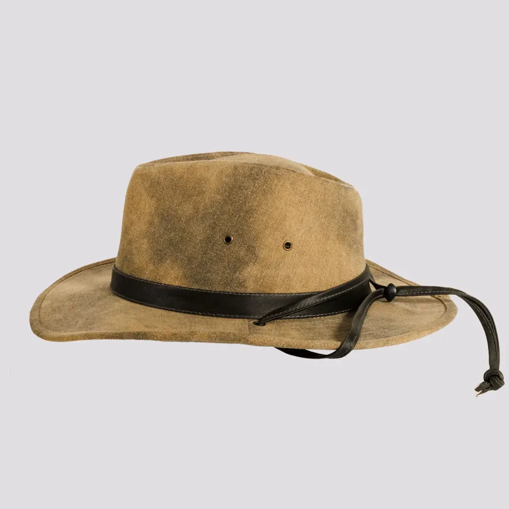 Fuji | Mens Distressed Cotton Outback Hat