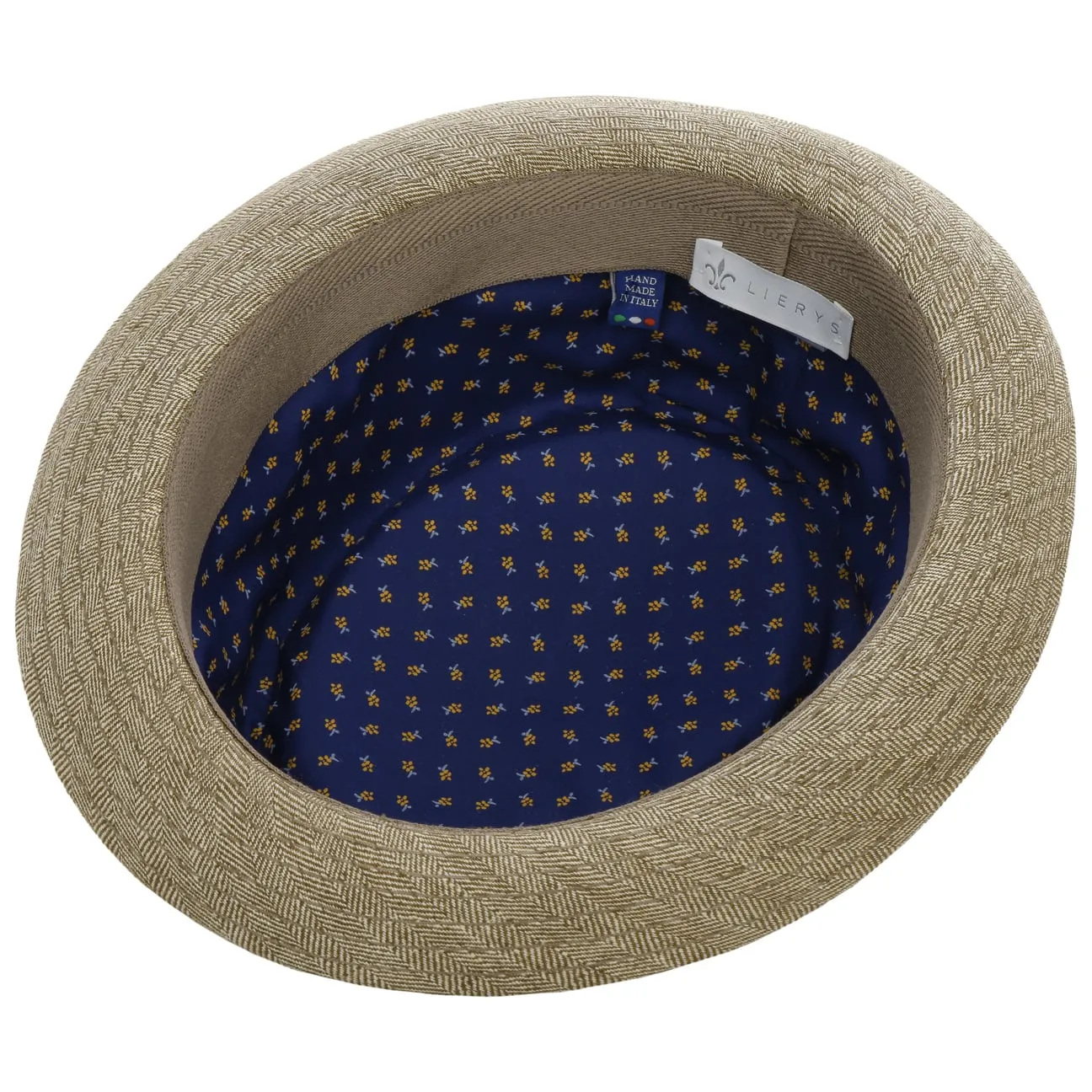 Herringbone Pork Pie Cloth Hat by Lierys