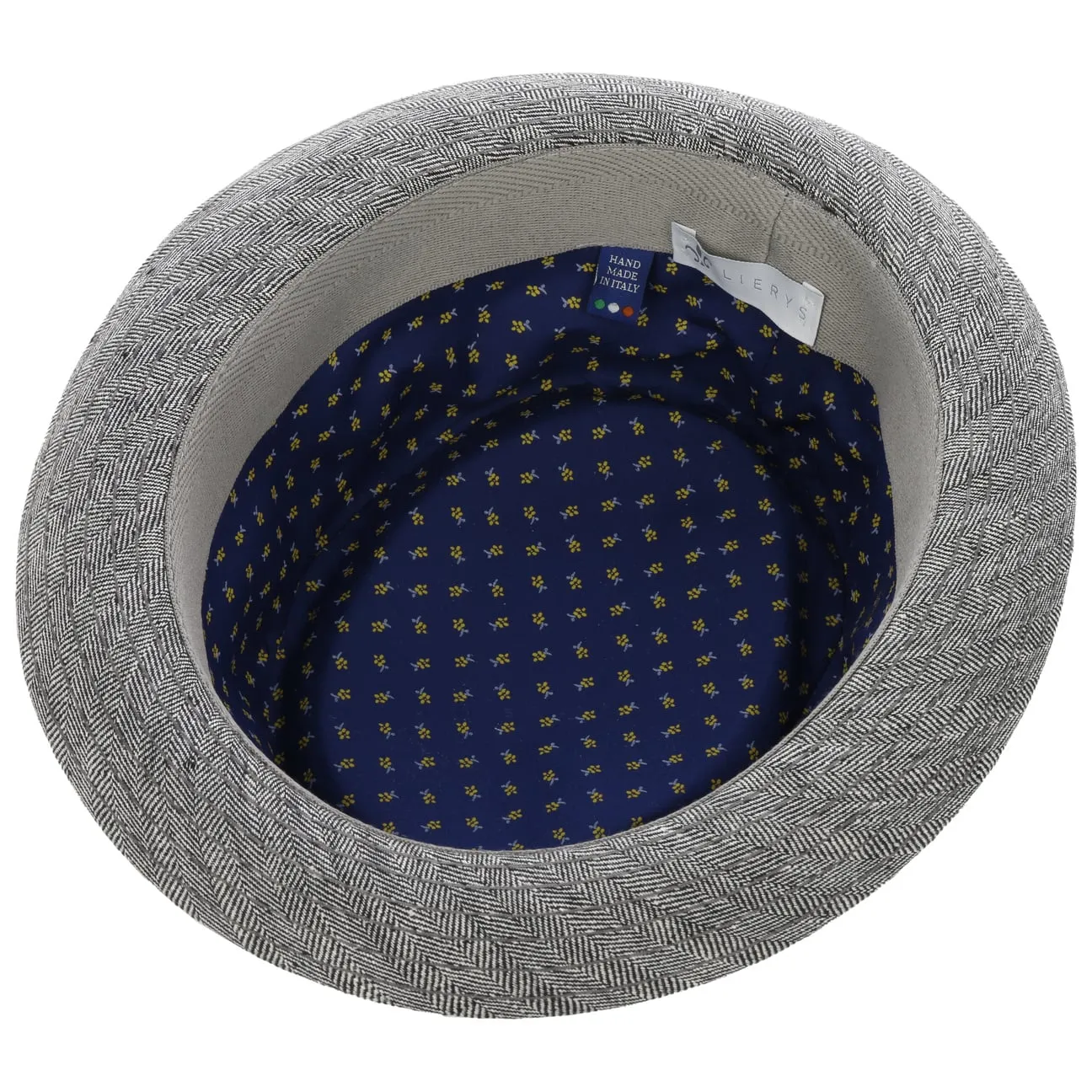 Herringbone Pork Pie Cloth Hat by Lierys