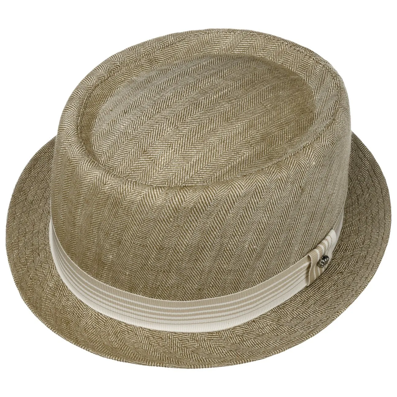 Herringbone Pork Pie Cloth Hat by Lierys
