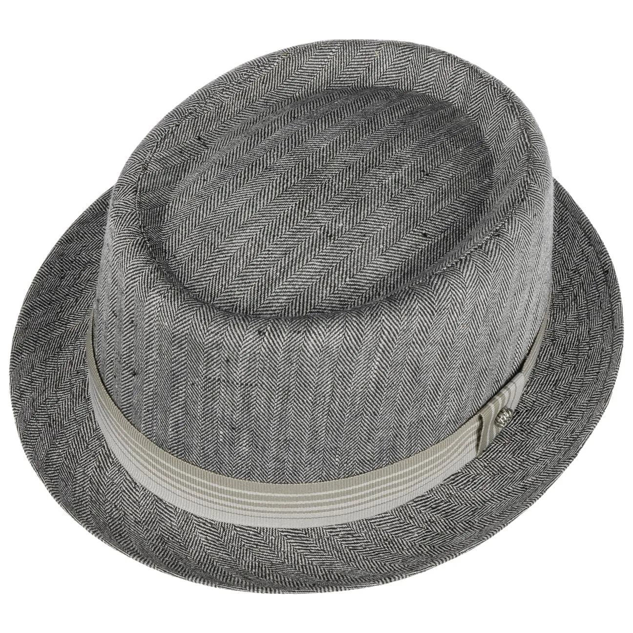 Herringbone Pork Pie Cloth Hat by Lierys