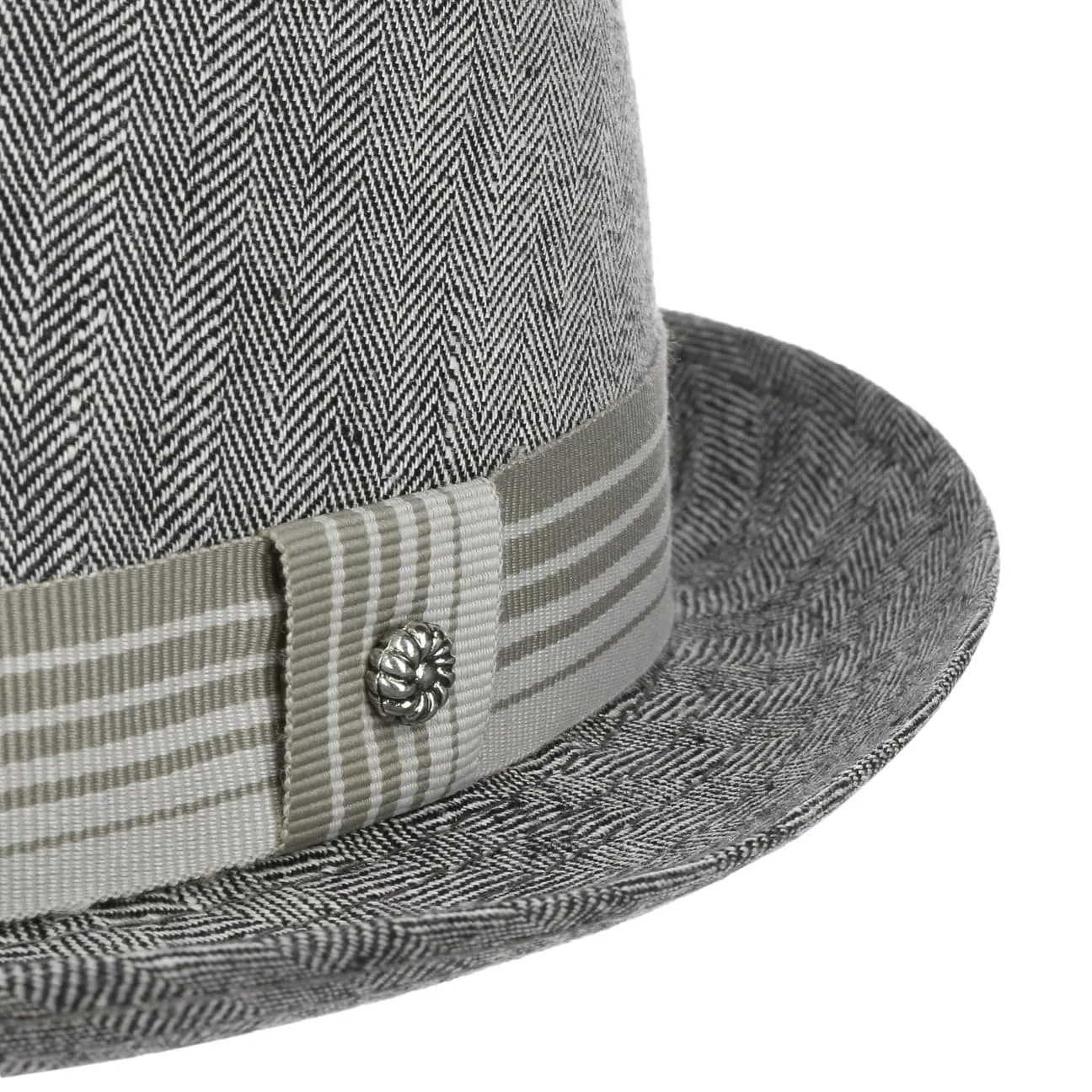 Herringbone Pork Pie Cloth Hat by Lierys