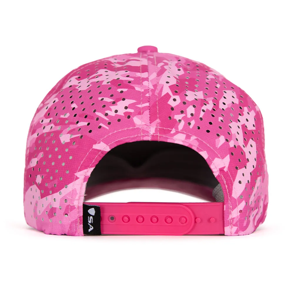 Limited Edition Performance Snapback | Pink Battle | Geo-Camo | Bright Pink