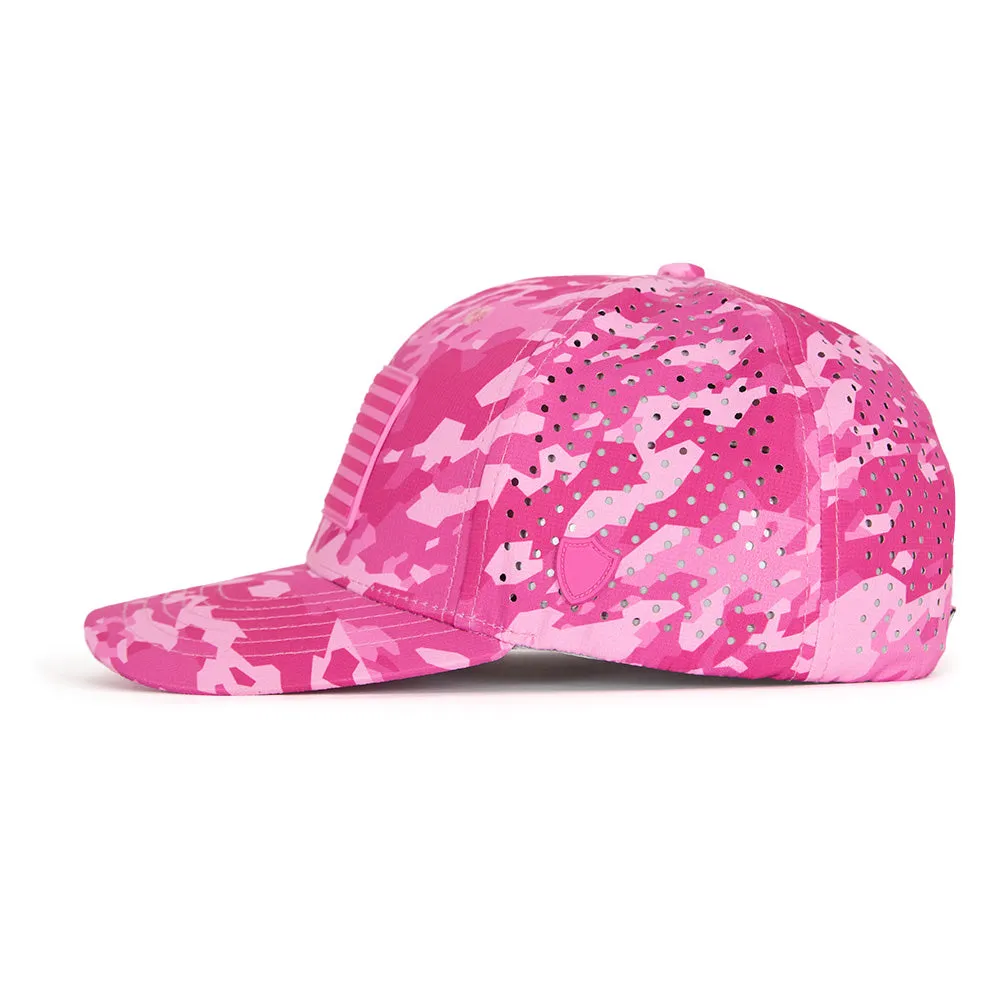Limited Edition Performance Snapback | Pink Battle | Geo-Camo | Bright Pink