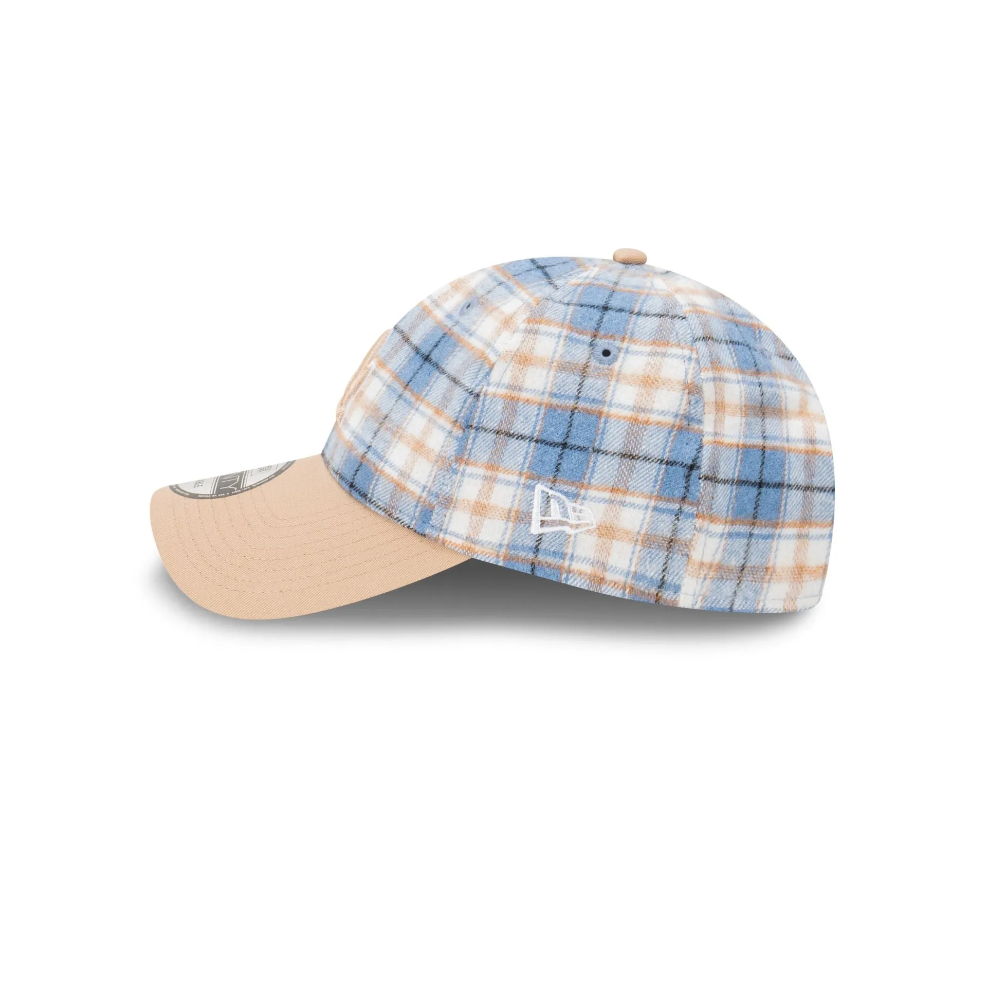 Los Angeles Dodgers Plaid Two-Tone 9TWENTY Cloth Strap
