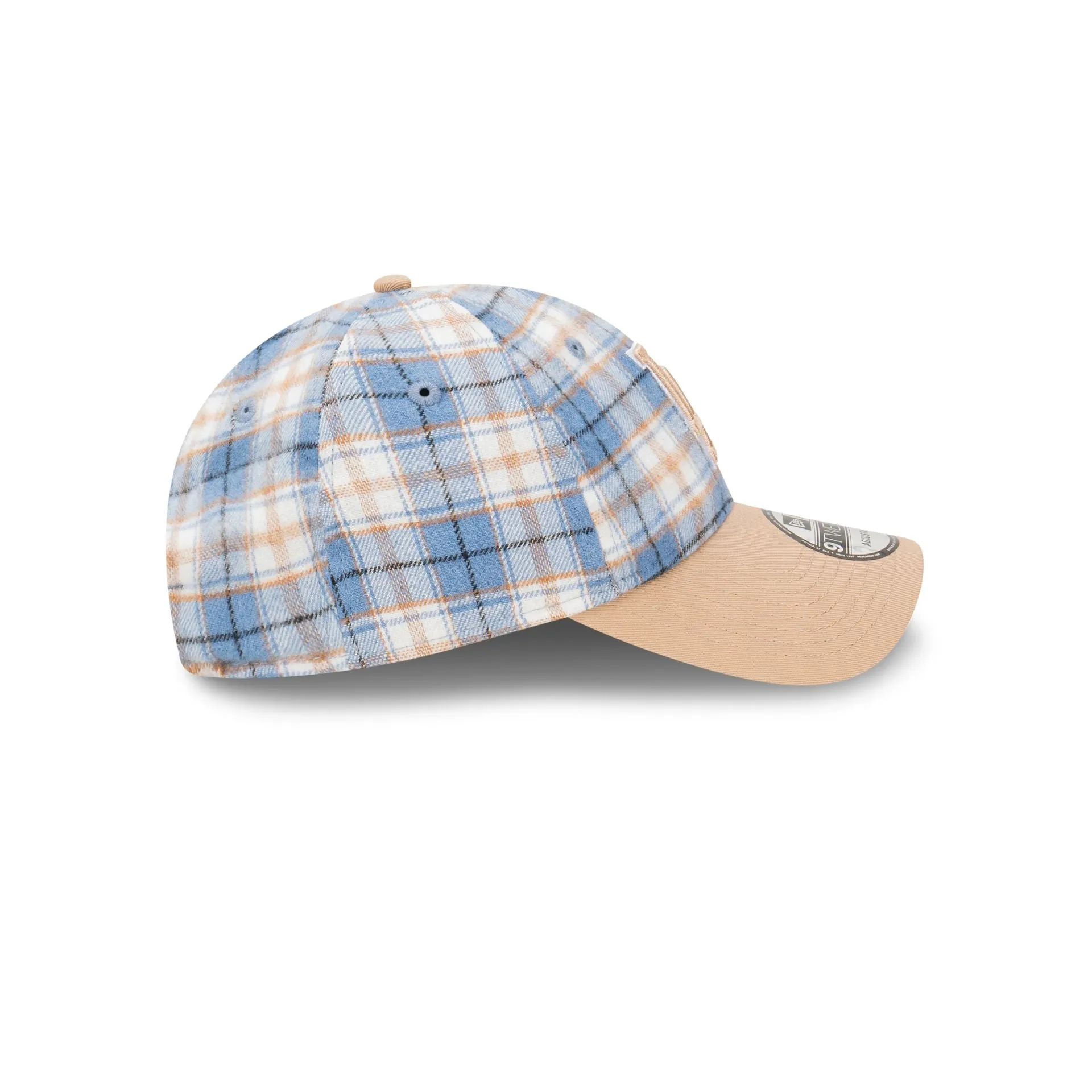 Los Angeles Dodgers Plaid Two-Tone 9TWENTY Cloth Strap