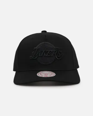 Mitchell & Ness Los Angeles Lakers 'Black Team Logo' Snapback Black