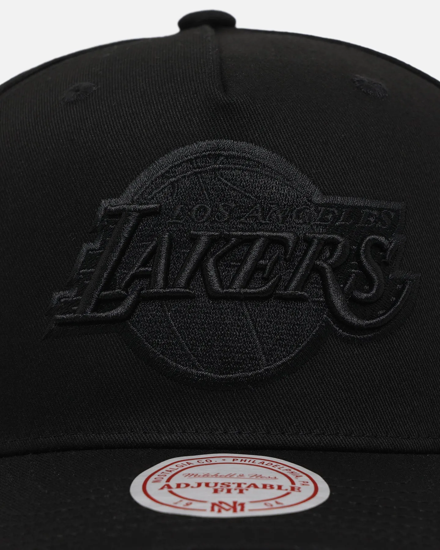 Mitchell & Ness Los Angeles Lakers 'Black Team Logo' Snapback Black