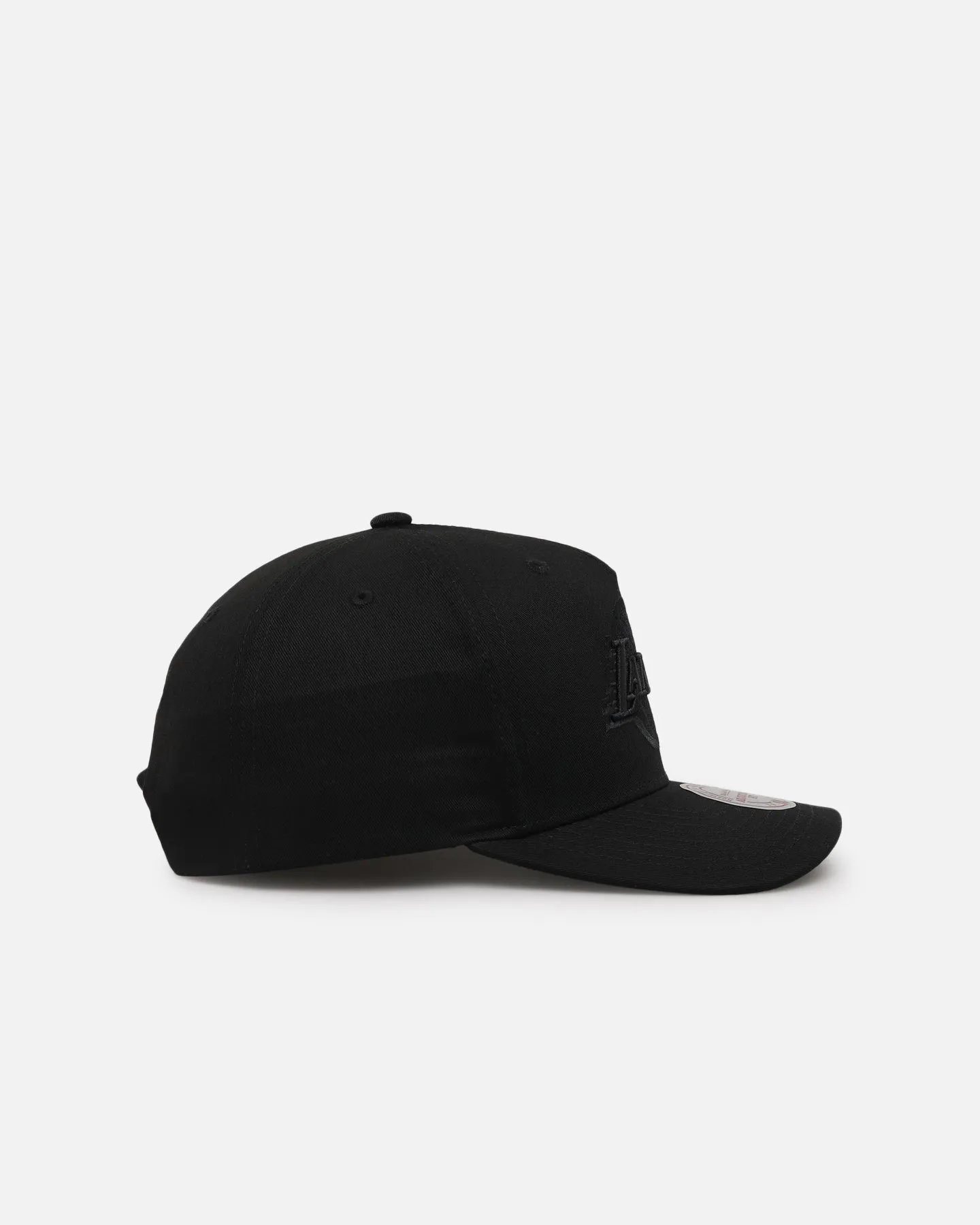 Mitchell & Ness Los Angeles Lakers 'Black Team Logo' Snapback Black