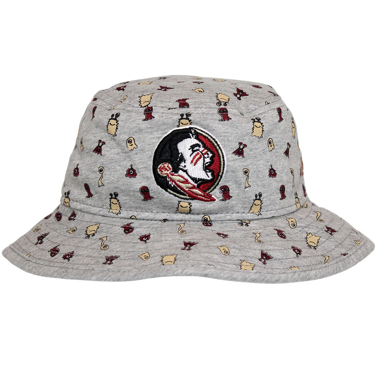 New Era Infant Seminole Logo Critter Design Bucket Cap - Grey
