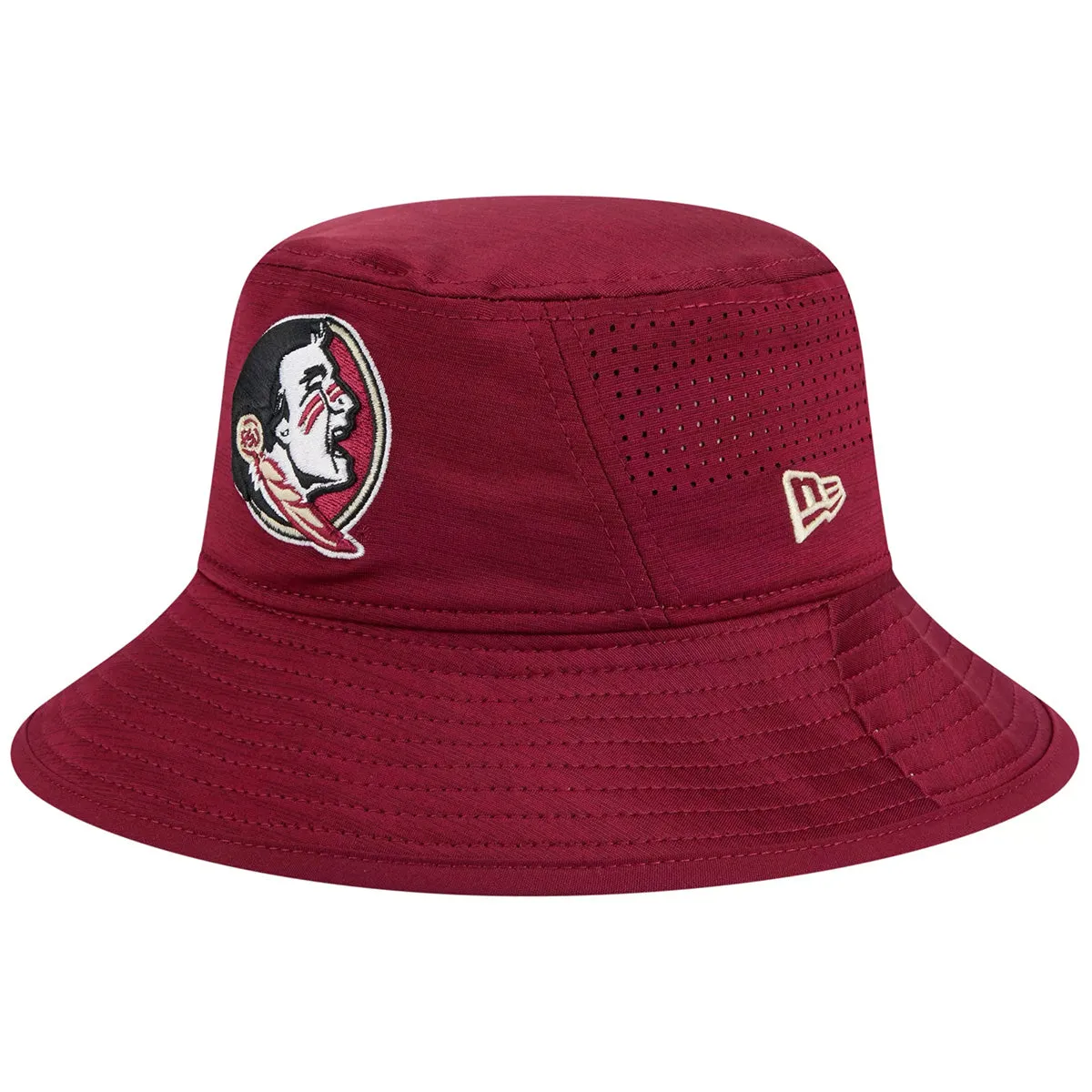 New Era Men's Seminole Logo Bucket Hat - Garnet