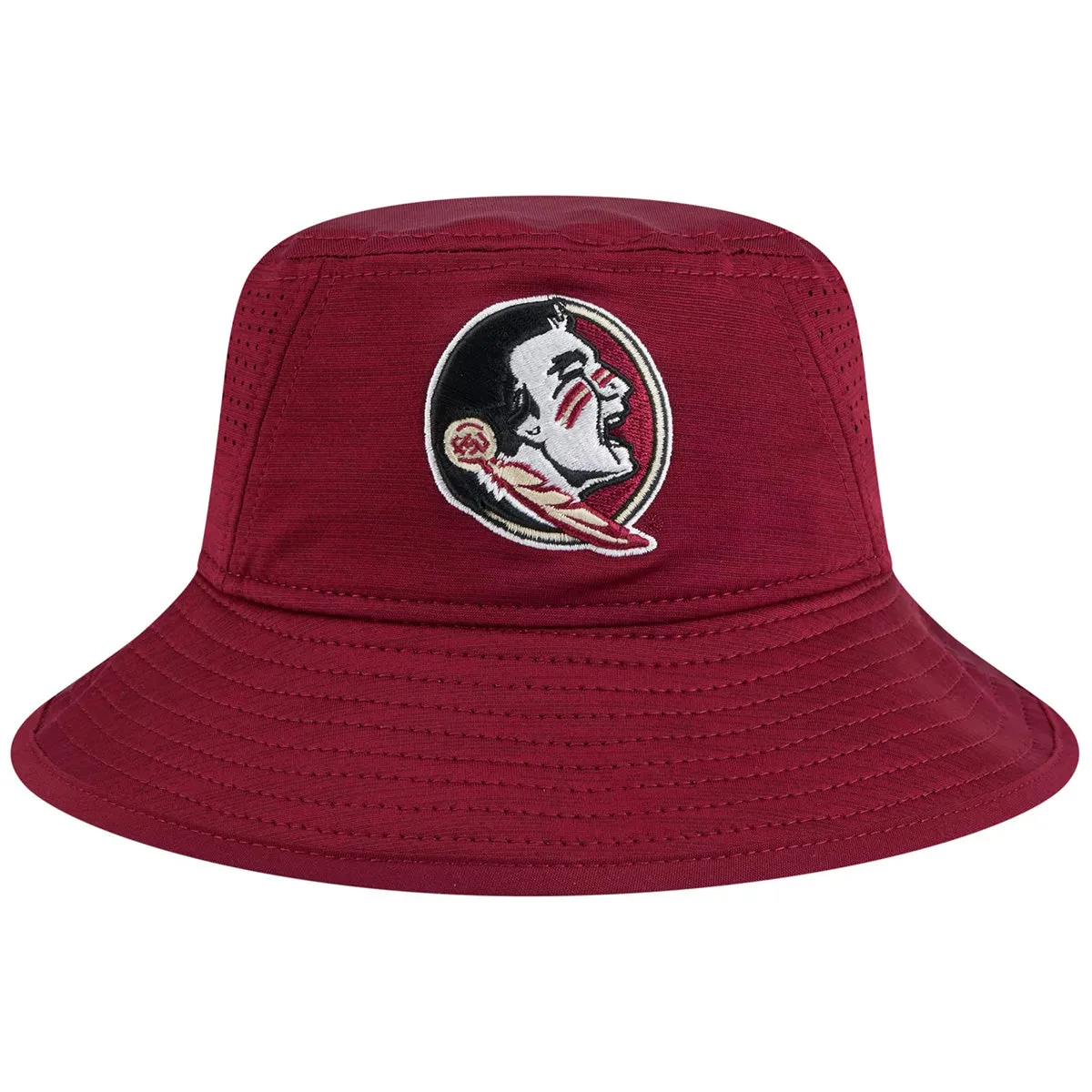 New Era Men's Seminole Logo Bucket Hat - Garnet