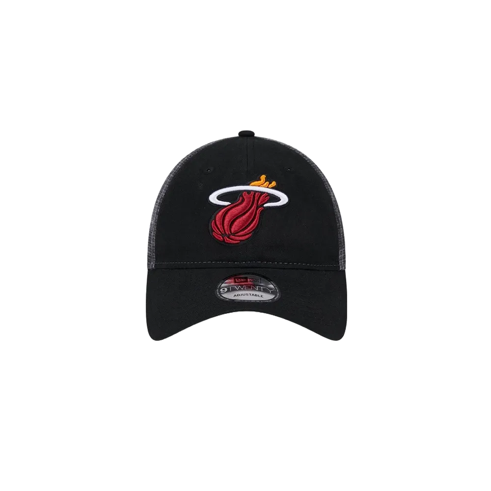 New Era Miami HEAT Team Slick Trucker Dad Hat